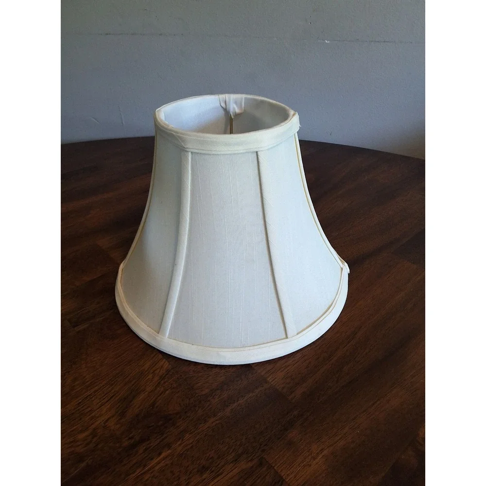 Vintage Coastal Shell Table Lamp Nautilus Scallop Plaster Cream 12.5in GVC